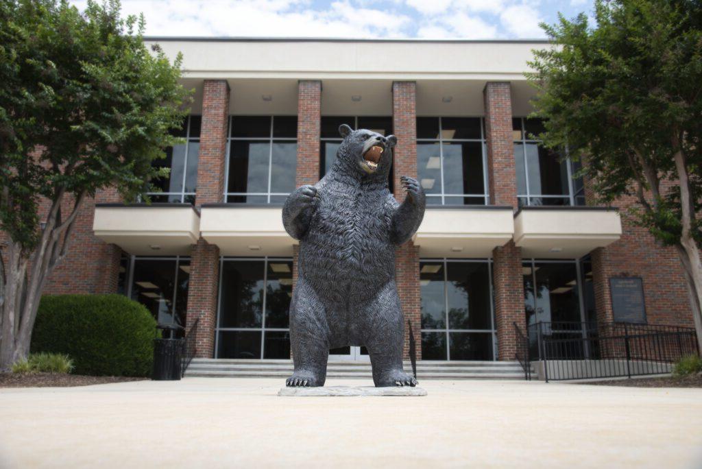 Hebrew the Bear Mascot Statue